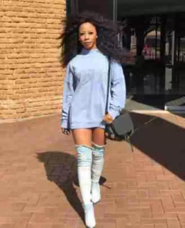 Would You Rock This Kelly Khumalo’s ripped off denims?